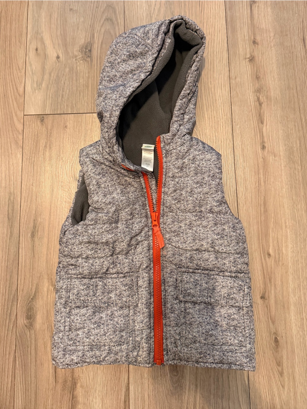 The little one puffer vest fleece lined